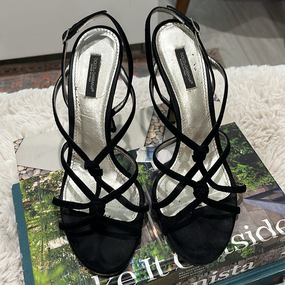 Dolce & Gabanna | Black Suede Sandals